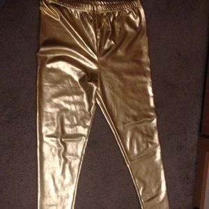 Metallic Gold Leggings